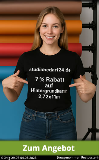 7 Prozent Rabatt auf Hintergrundkarton 2,72x11m