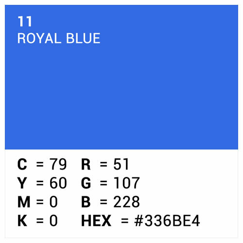 Hintergrundkarton 2,72x11m Chroma Blue