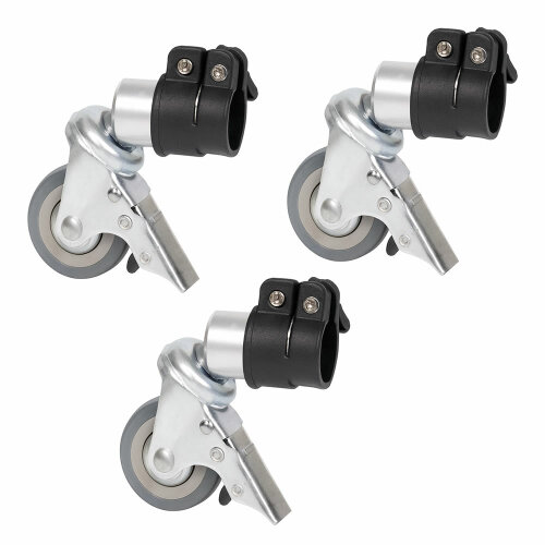 Stativrollen 3er-Set – Mit Bremse, 22 mm Anschluss...