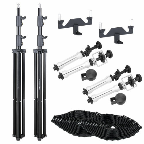 proxistar Portables Abrollsystem 2-fach Set mit schwarzer...