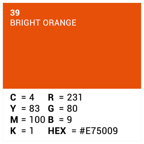 Hintergrundkarton 2x11m Bright Orange