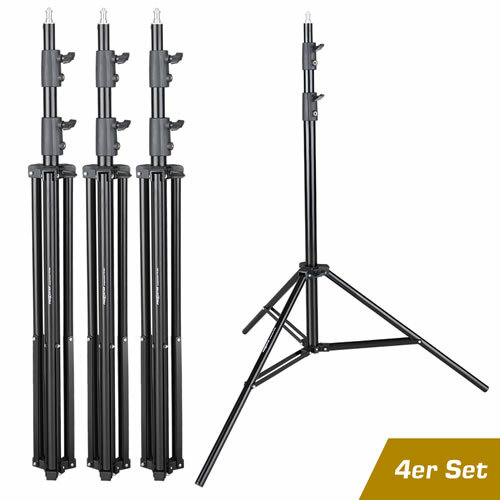 proxistar 4er Set Lampenstativ Leuchtenstativ PS-806 (256cm)