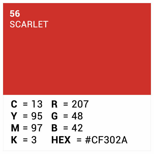 Hintergrundkarton 0,7x10m Scarlet