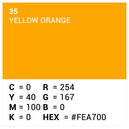 Hintergrundkarton 0,7x10m Yellow Orange