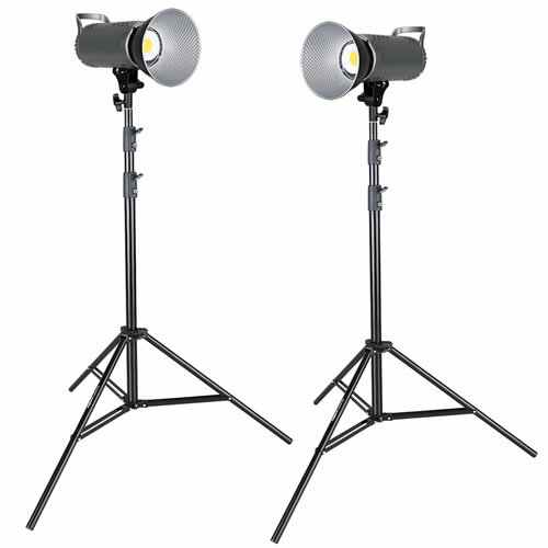 Studioleuchten Set DUO Bi-Color LED 200 Watt mit Bowens...