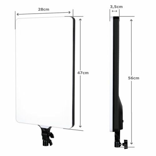 LED-Flächenleuchten-Set 88W – Doppelset mit Bi-Color Studioleuchten & Stativen