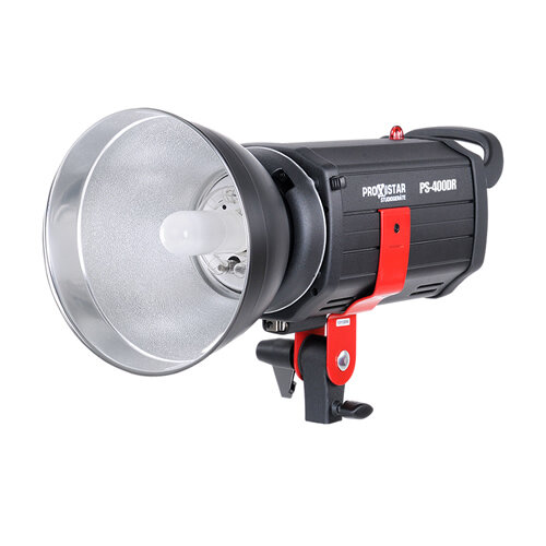 proxistar Studioblitz Komplett-Set 4x 400Ws mit Striplight, Beauty Dish & Galgenstativ