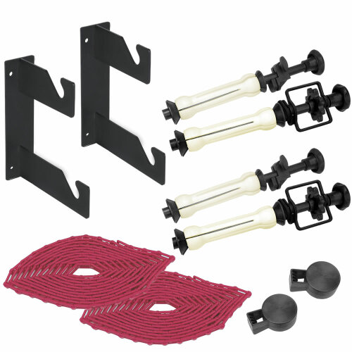 proxistar Hintergrund Wandmontage-Set 2-fach Set mit 2x...