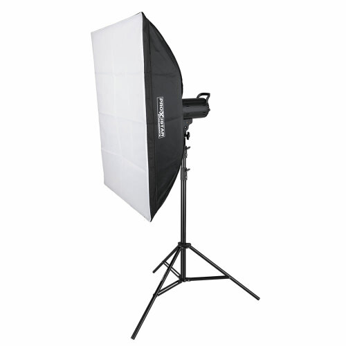 LED Studioleuchte 115W Bi-Color mit Softbox 60×90...