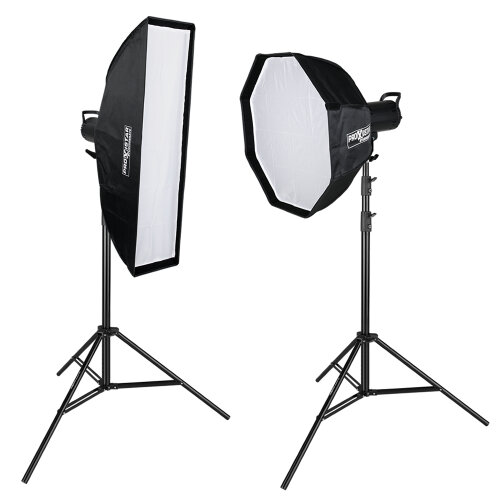 Creative Light Kit – 2× LED 115 W mit Octagon...
