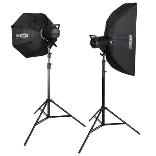 Creative Light Kit – 2× LED 115 W mit Octagon...