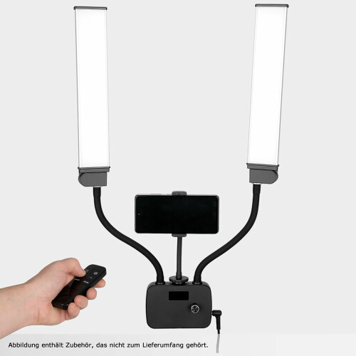 Doppelarm LED-Leuchte 45W Bi-Color inkl. Stativ &...
