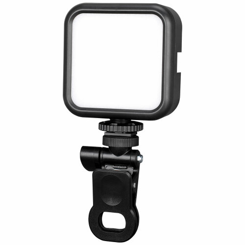 Selfie LED-Licht mit Clip & Akku – Videoleuchte...