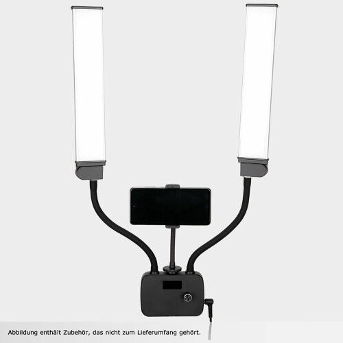 Doppelarm LED-Leuchte 45W Bi-Color inkl. Stativ &...