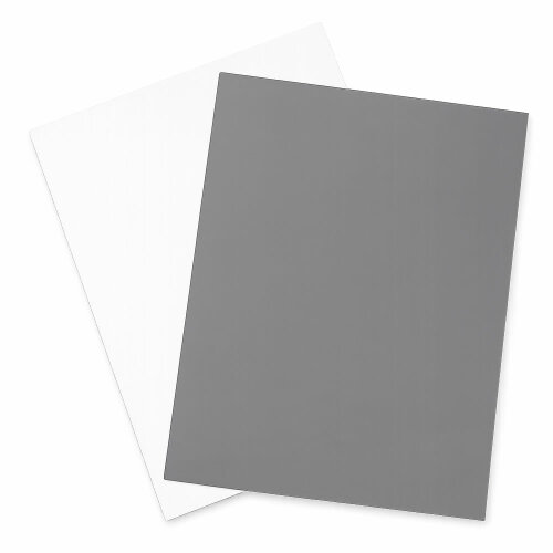 Graukarten-Set 20x25 cm Grau/Weiß für...