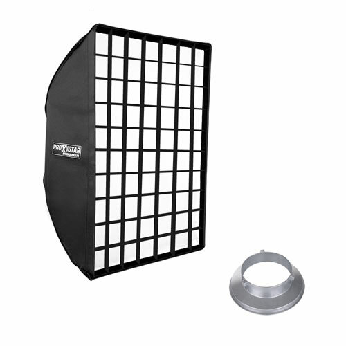 proxistar easy Schirm Softbox 60x60 + Wabe mit Bowens S...
