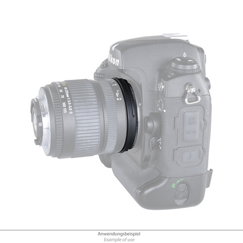 Retroadapter für Nikon auf 52mm Filtergewinde - Umkehrring