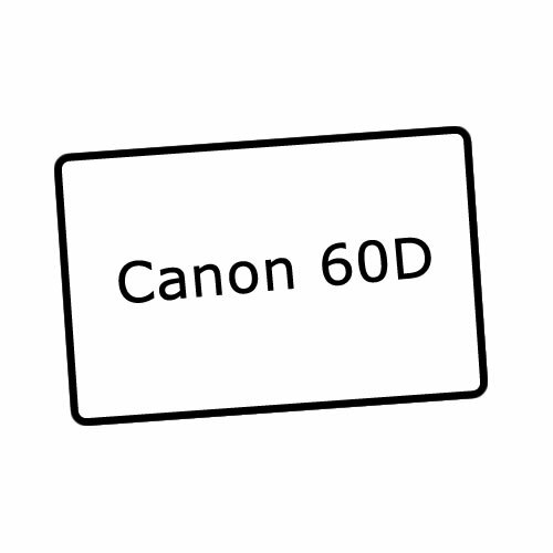 Displayschutz Echtglas für Canon EOS 60D, 600D