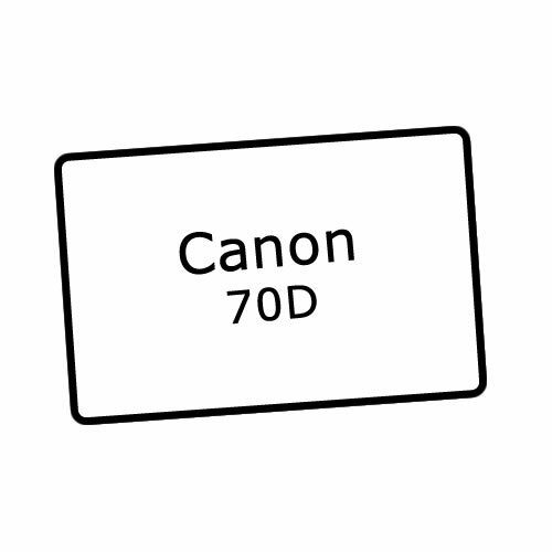 Displayschutz Echtglas für Canon EOS 70D