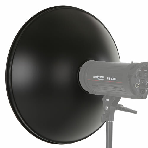 proxistar Beauty Dish 42cm silber mit S-Bajonett + Wabe
