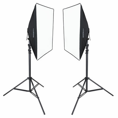 proxistar Studioleuchten Doppel Set LED 480 SOFT 50x70
