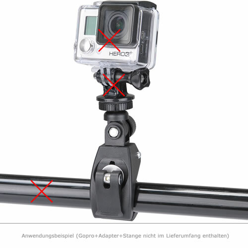 Rohrklemme mit 1/4 Zoll Anschluss – drehbar &...