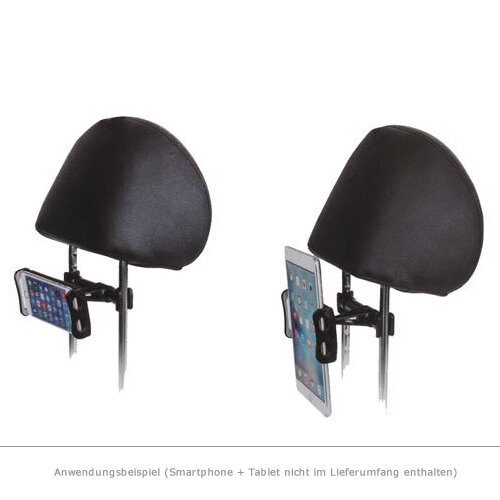 Handy Tablet Kopfstützen Halterung Verstellbar 360° für Geräte bis 12,3