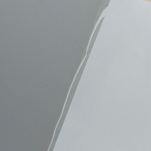 B-Ware Kunststoff-Hintergrund matt - grau 70x140 cm