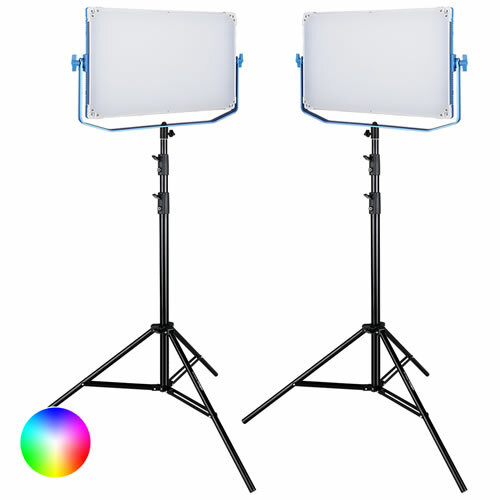 LED Video Panel Flächenleuchte RGB Bi-Color DUO 160W...