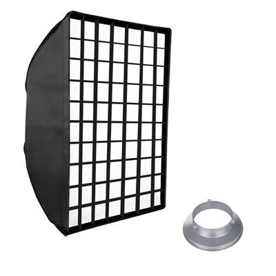 RESTPOSTEN Walimex easy Schirm Softbox 70x100 + Grid für Bowens