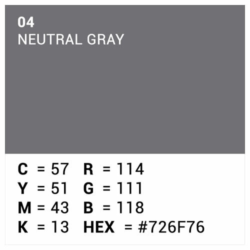 Hintergrundkarton 1,35x11m Neutral Grey